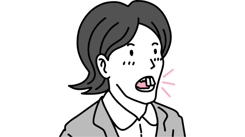 出っ歯のイラスト