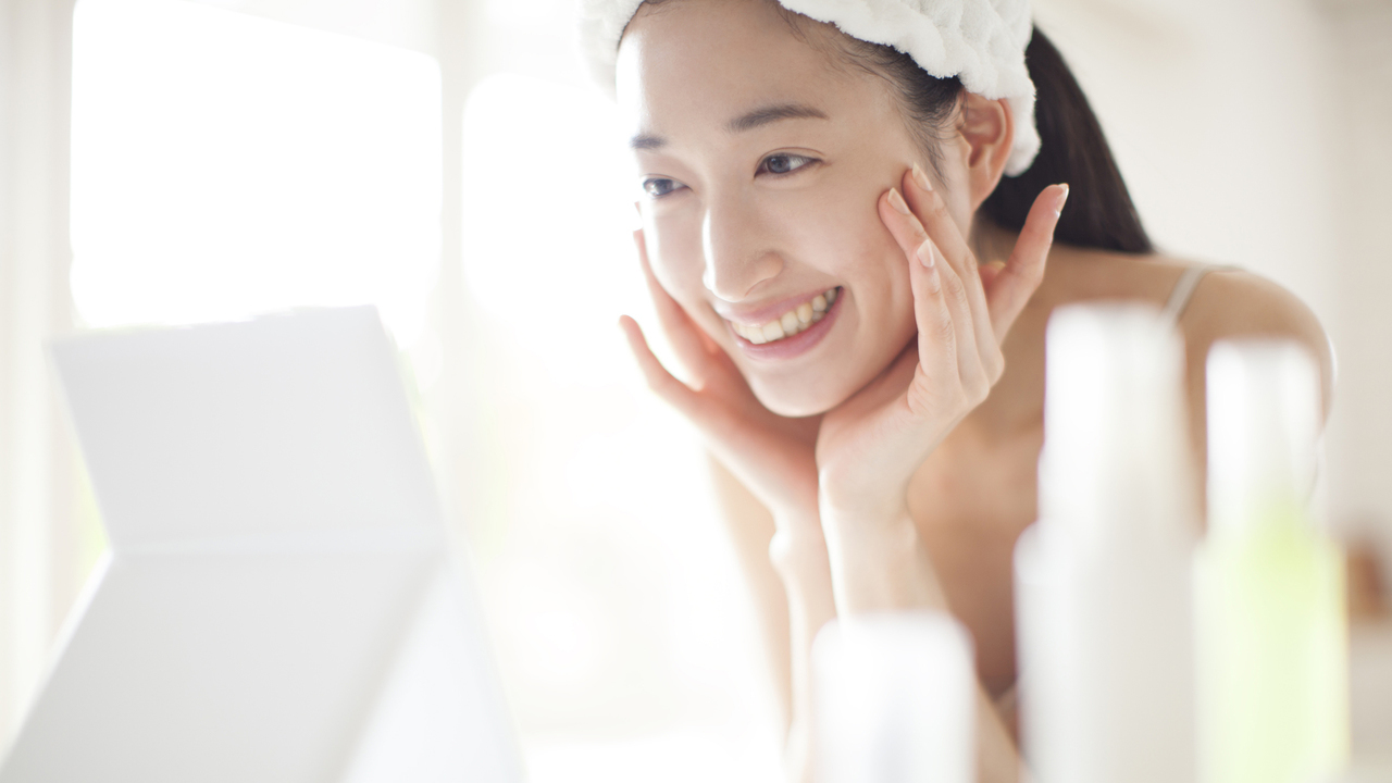 キレイな歯並びの女性