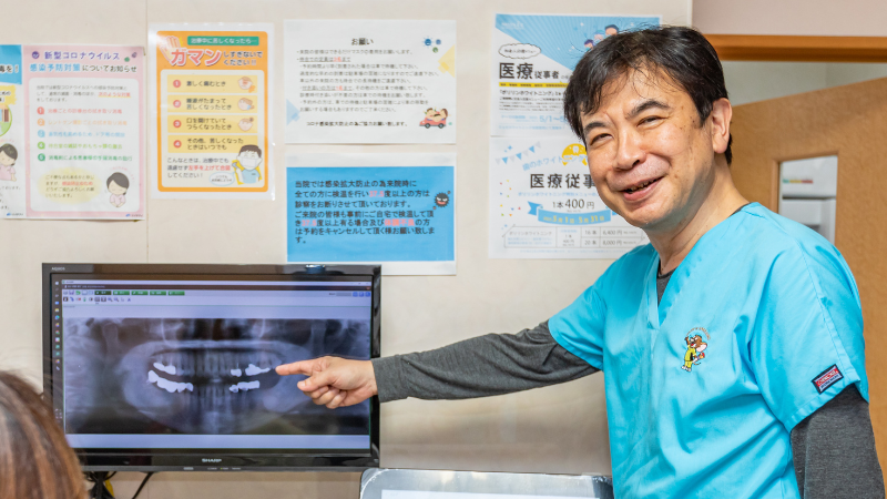 院長の説明風景